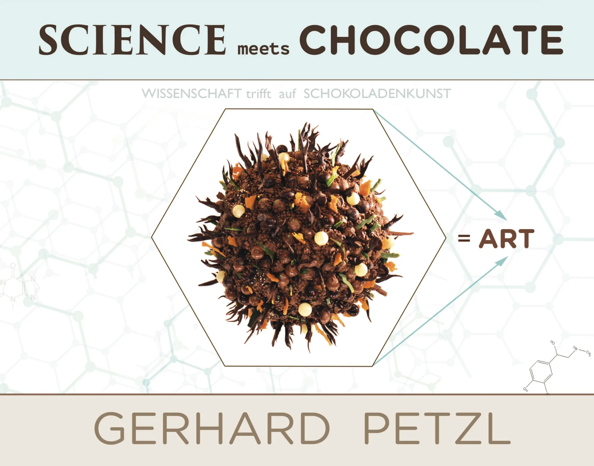World's first 'SCIENCE meets CHOCOLATE ART' book by Gerhard Petzl available now!