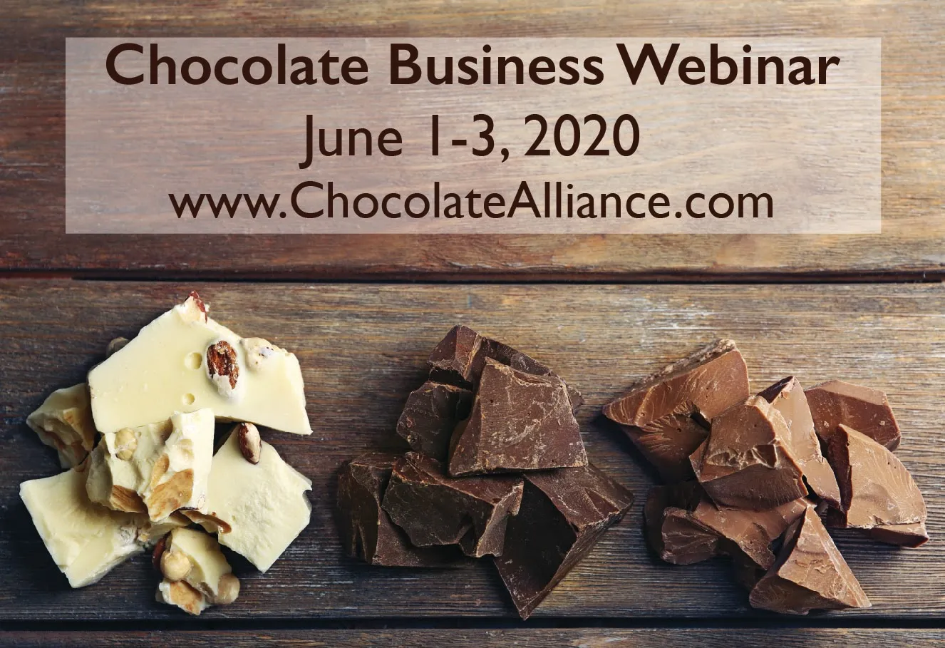 The Chocolate Alliance Announces Chocolate Business Webinar Series June 1-3