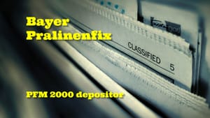 F/S – Bayer Pralinenfix PFM 2000 Depositor